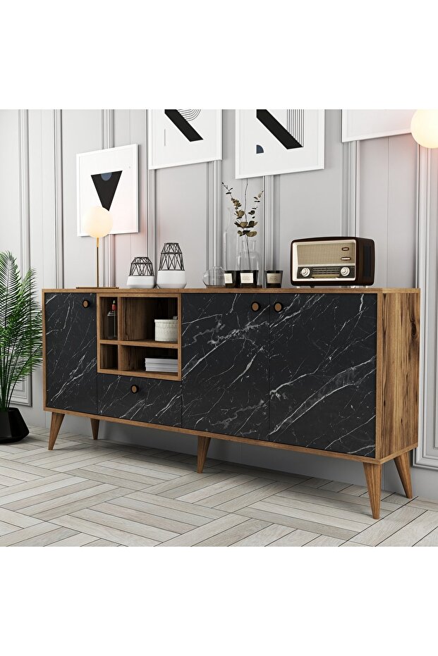 Napoli Konsol - Siyah Mermer - 3