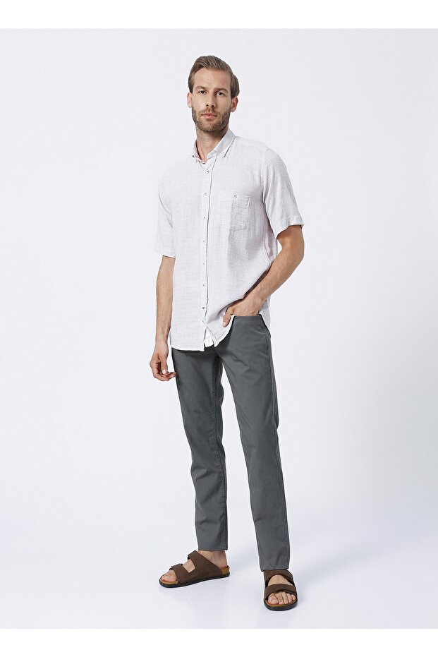 Kısa Kollu Gömlek, 2xl, Bej - 2