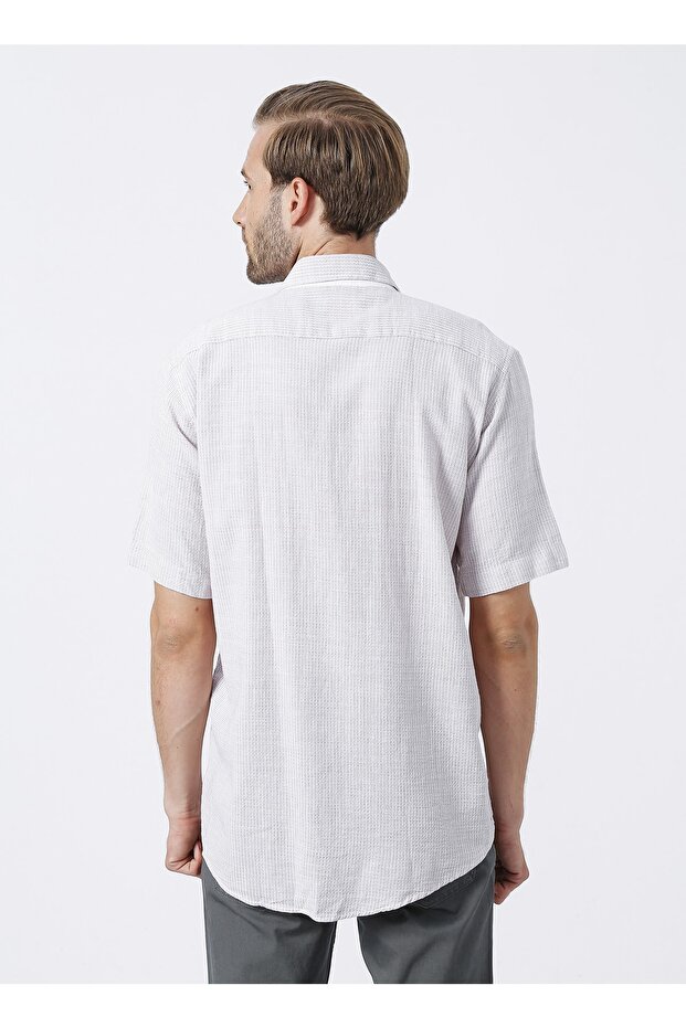 Kısa Kollu Gömlek, 2xl, Bej - 4