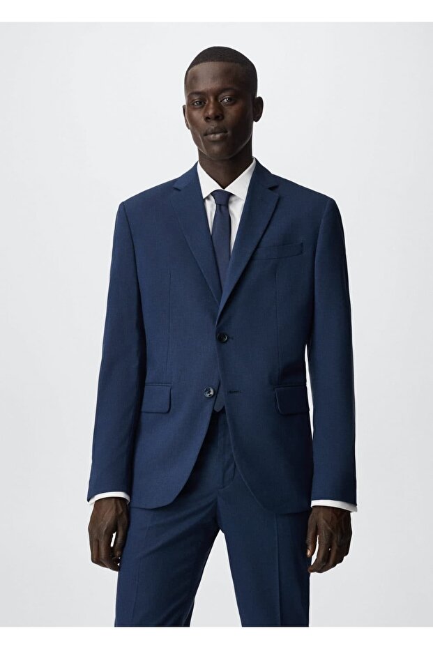 Dar Kesim Blazer Ceket - 1