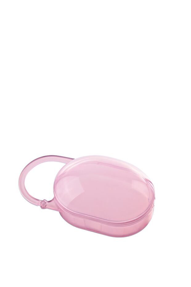 صندوق تخزين اللهاية بمقبض - وردي - 1