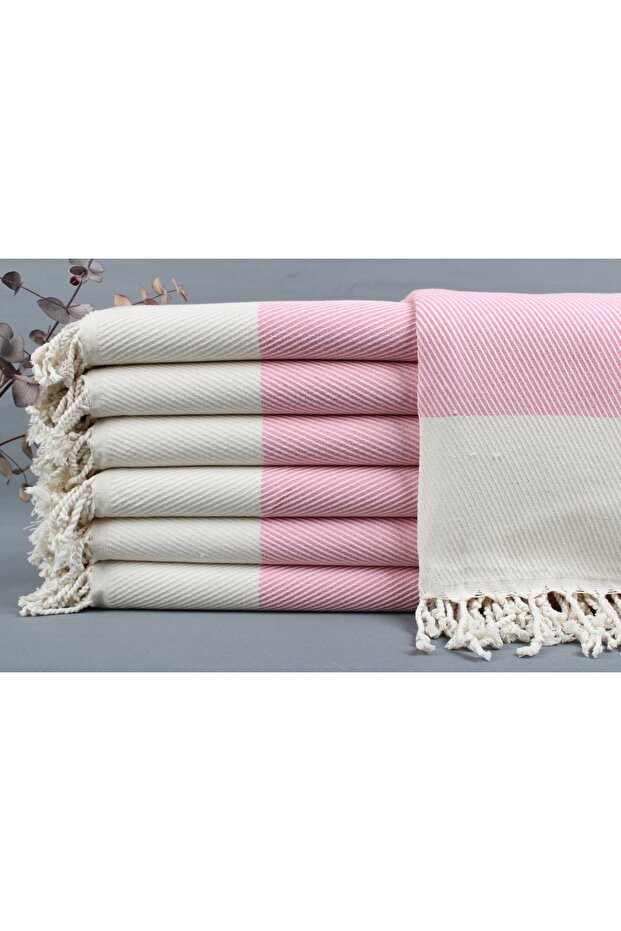 Pestemal Pink Beach Pestemal 95x190 Cm Cotton Pestemal Holiday Pestemal