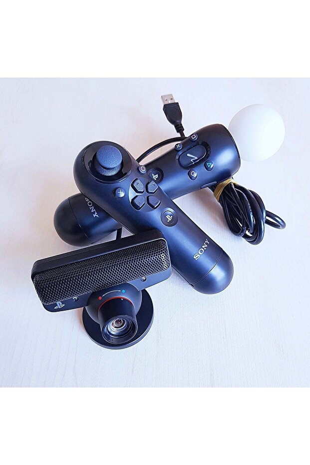 Ps Move Set Kamera + Move Kol + Navigatör Ps3 Move Seti Playstation Move Navigation Controller - 1