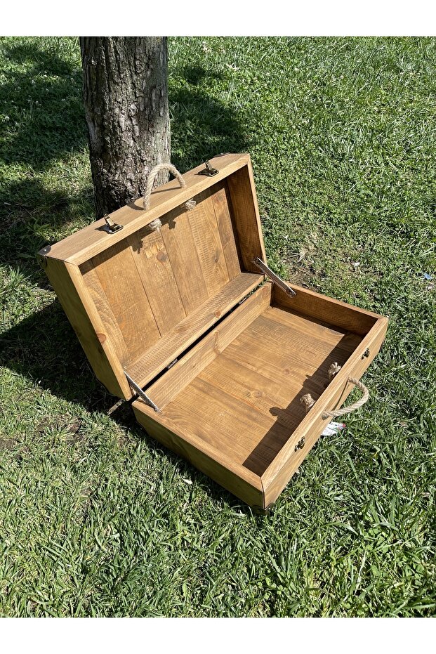 Dekoratif Ahşap Bavul - 3