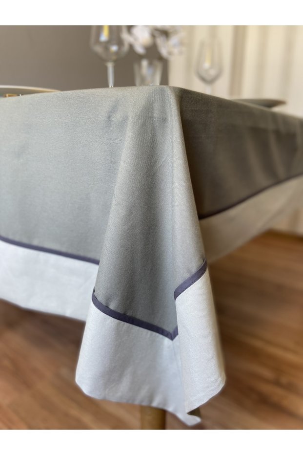 Ada Tea Green Stain Resistant Table Cloth