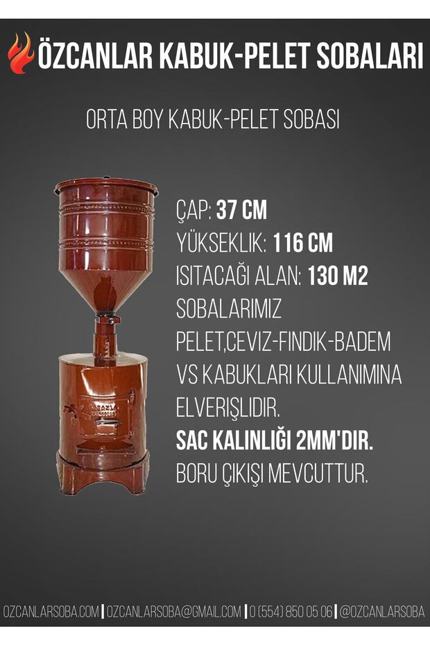 Orta Boy Pelet Sobası - 1