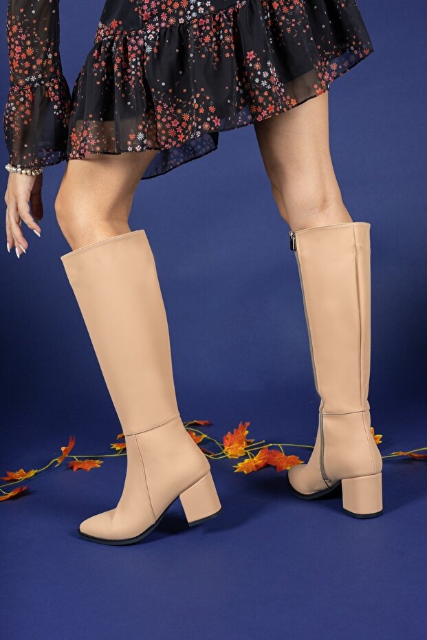 Extra matt meztelen női csizma 0012816s - 5