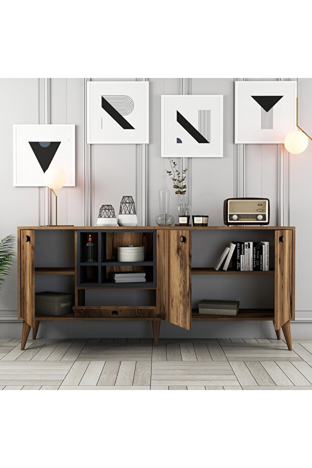 Napoli Konsol - Ceviz - 2