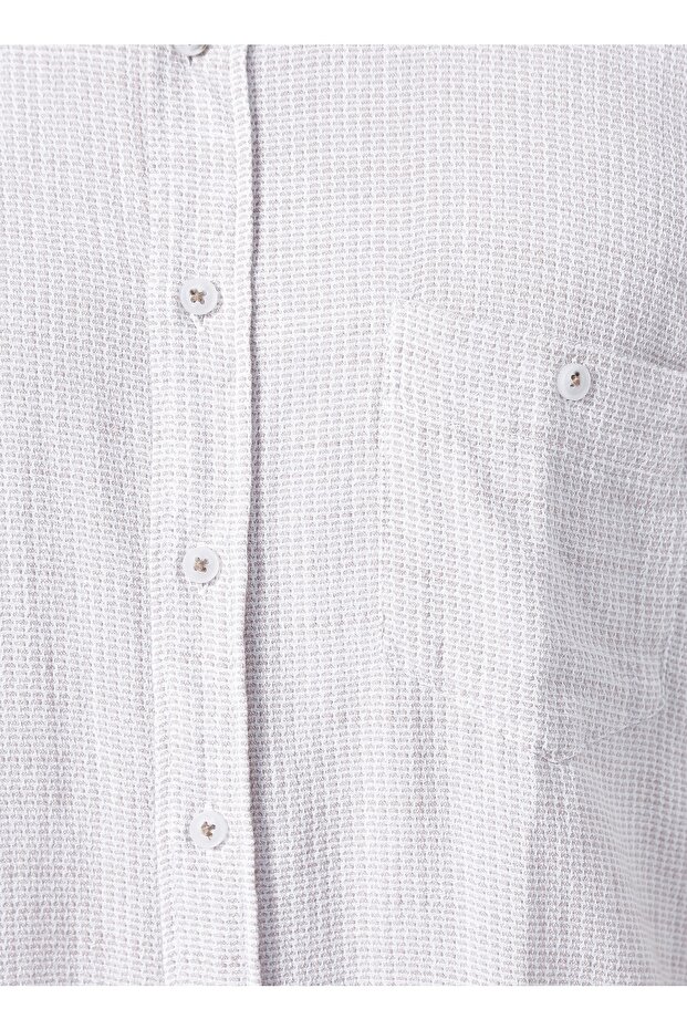 Kısa Kollu Gömlek, 2xl, Bej - 5