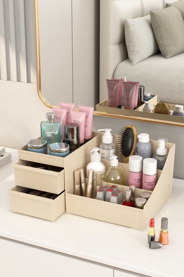 Elegant Makeup and Cosmetics Organizer Brush Holder Cream