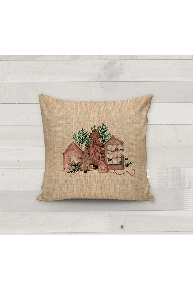 Decorative Christmas Patterned Throw Pillow Cover