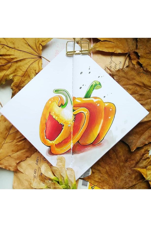 Üçgen Eskiz Defteri (suluboya Ve Grafik Için) Watercolour Triangle Sketchbook - 7