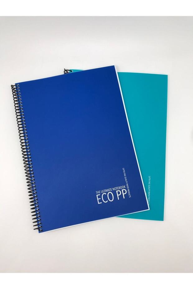 Eco Pp Spiral Pp Cover Notebook A4 120 ورقة مربعة 2 قطعة
