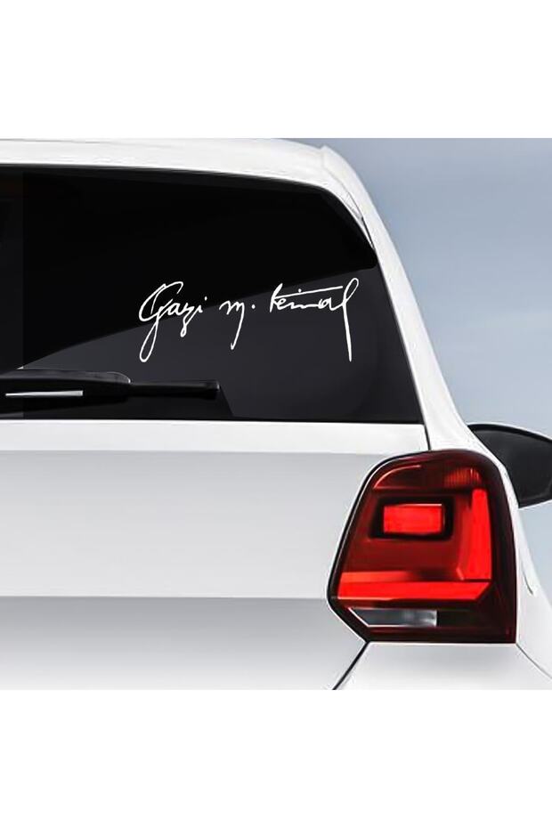 Gazi Mustafa Kemal Ataturk Signature Sticker Car Auto Sticker Engine Laptop Computer Sticker Decal