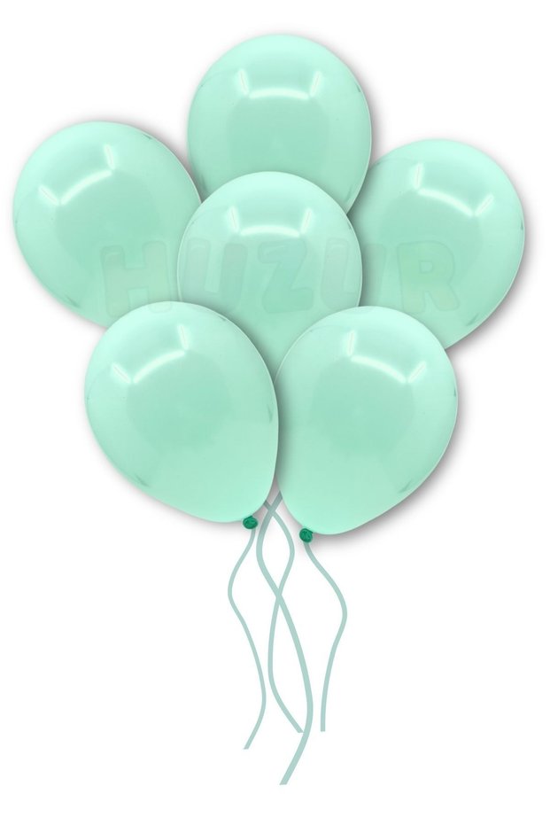 Water Green Macaron Balloon 50 Pieces 30 Cm Pastel Color Party Balloon Soft Color Birthday Party Concept