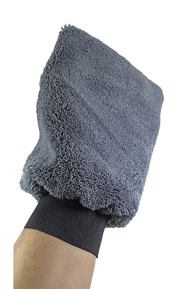 2 Adet Mikrofiber Oto & Ev Yıkama Temizleme Ve Cila Eldiveni-gri - 2
