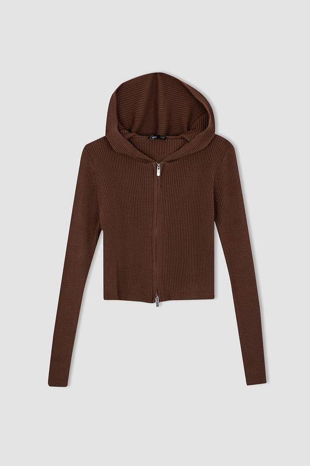 Coool Slim Fit Kapüşonlu Hırka - 5