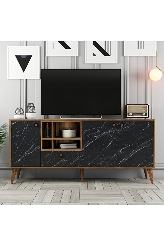 Napoli Konsol - Siyah Mermer - 5