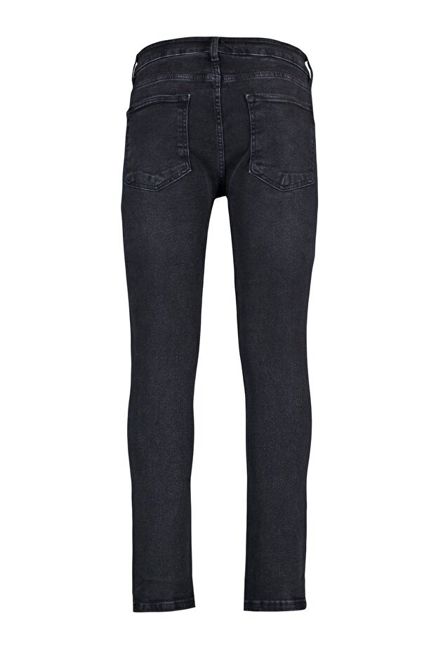 Siyah Smoke Skinny Fit Esnek Kumaş Dar Kesim Jeans Kot Pantolon TMNAW23JE00047 - 8