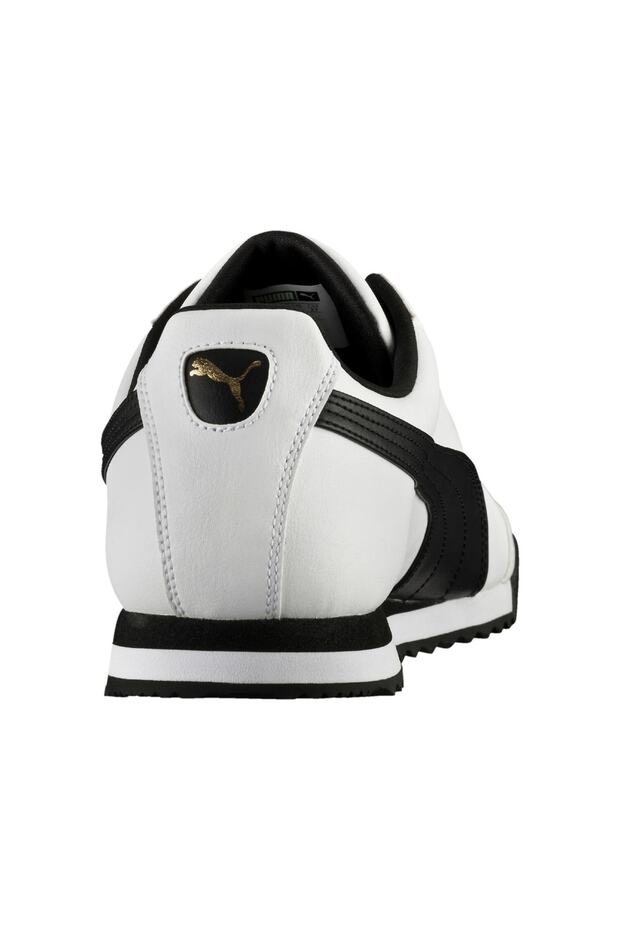 353572 04 Roma Basıc Whıte-black Spor Ayakkabı/beyaz Siyah/37 Numara - 5