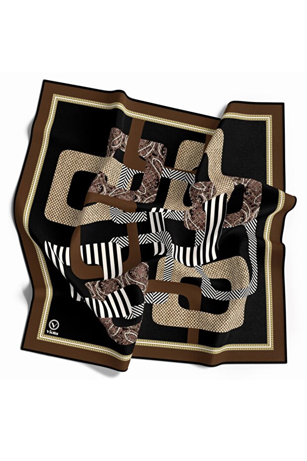 Eșarfă Twill De Damă Tan - 1