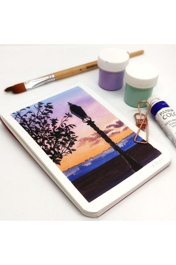 Cep Eskiz Defteri (suluboya Ve Grafik Için) Watercolor Reportage Sketchbook - 4