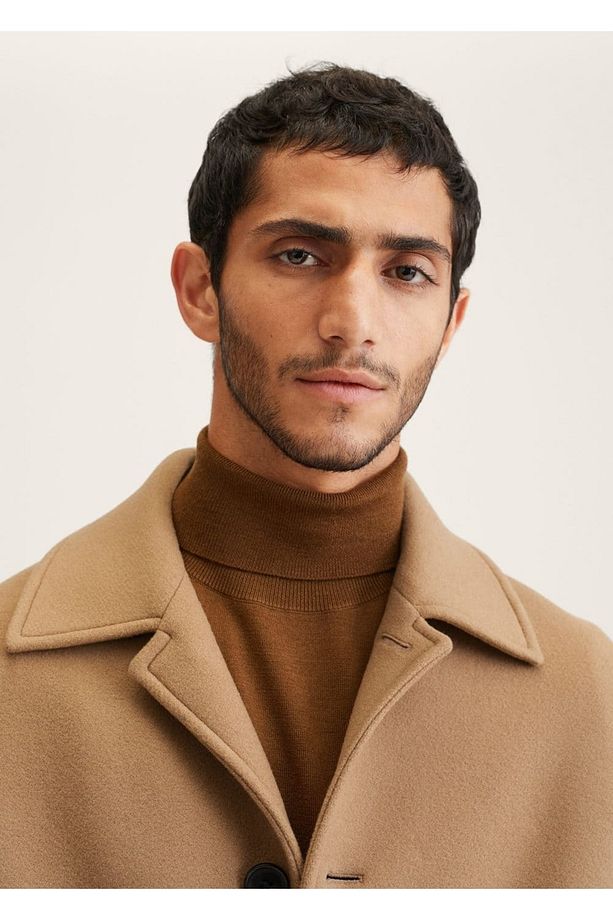 Geri Dönüştürülmüş Yün Oversize Palto - 8