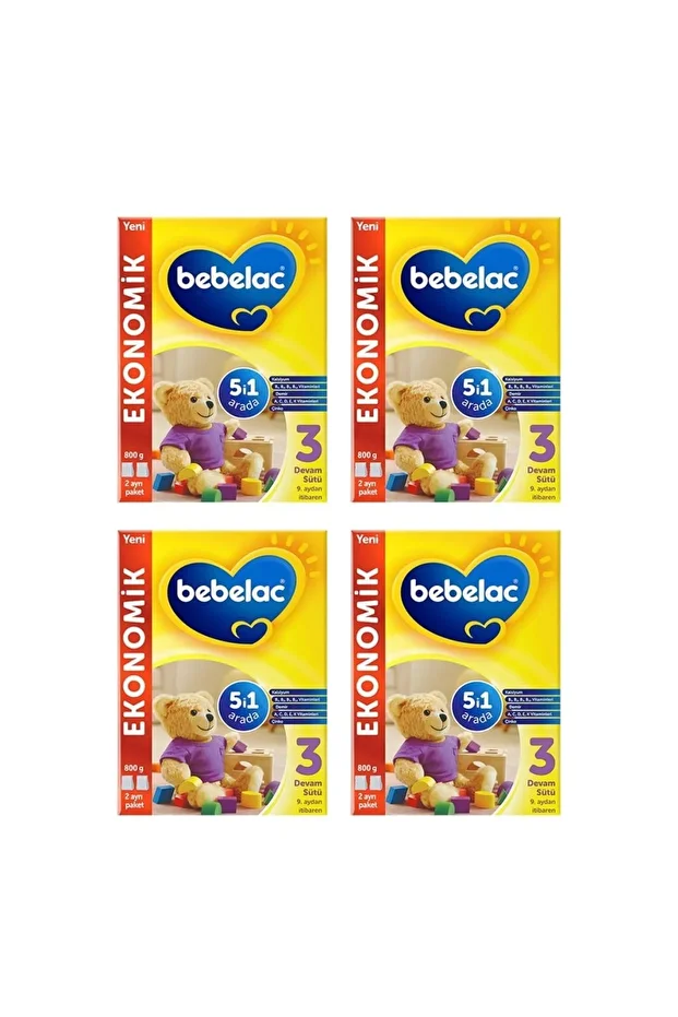 3 Devam Sütü 800 Gr X 4 Adet - 1