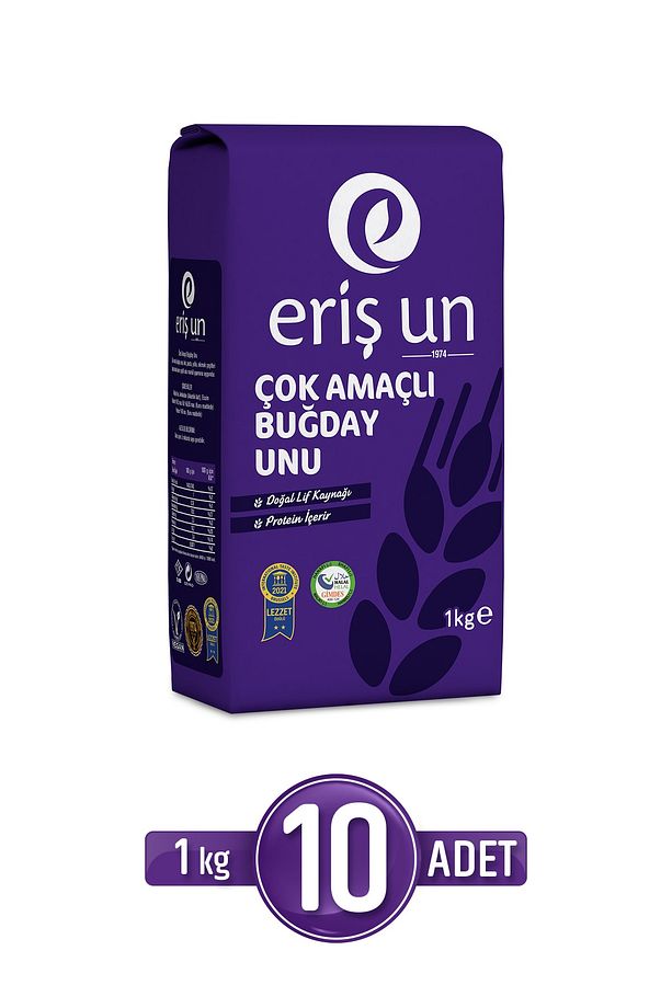 Eriş Un 1 Kg 10'lu Çok Amaçlı Buğday Unu - 1