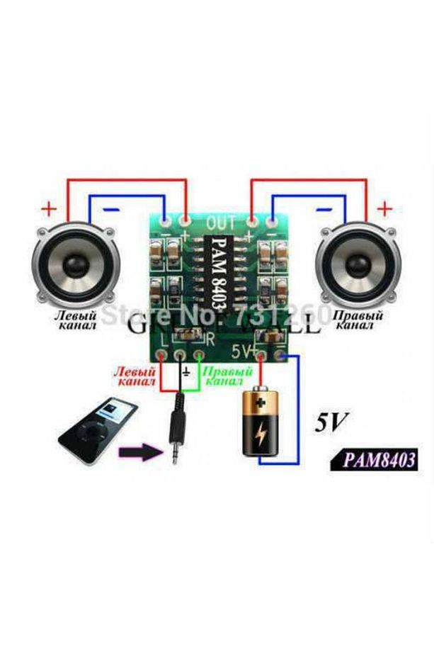 3 Adet 2x3watt Mini Anfi Devresi Dijital Ses Güç Amplifikatör - 3
