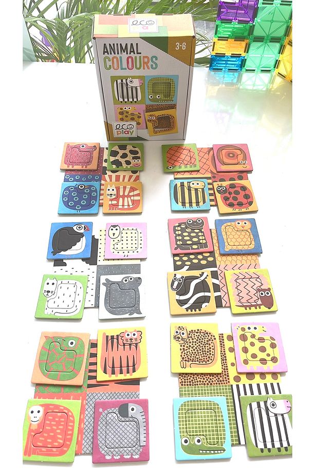 Ecoplay Hayvan Renkleri & Anımal Colours Puzzle (3-6 YAŞ) - 1