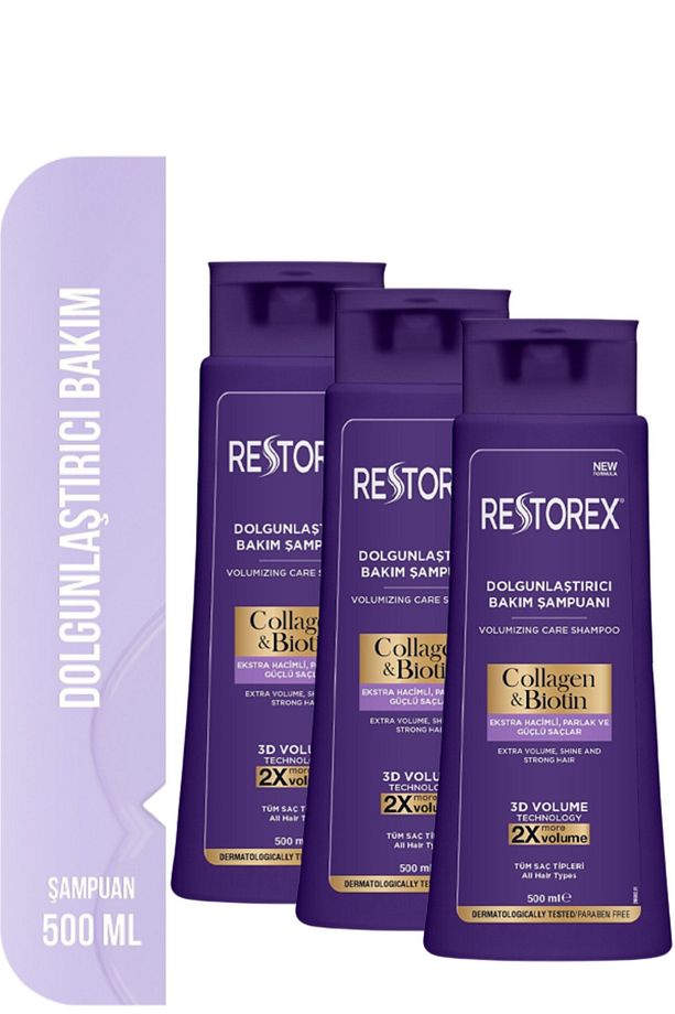 Collagen&biotin Dolgunlaştırıcı Şampuan 500 Ml 3 Adet - 1