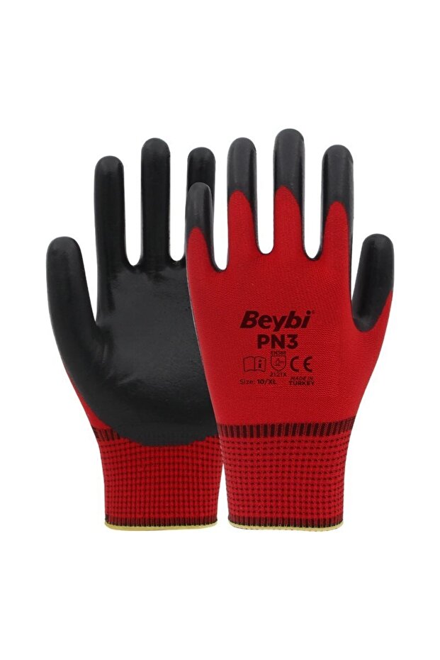 Pn3 Red Work Gloves 10/XL