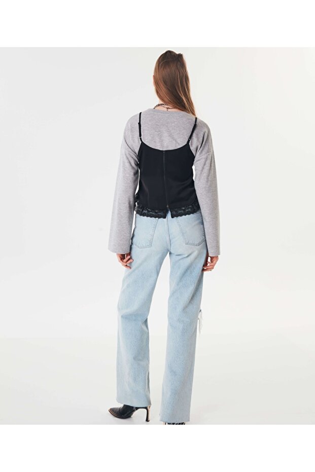 Hanorac mixt bustier - 4