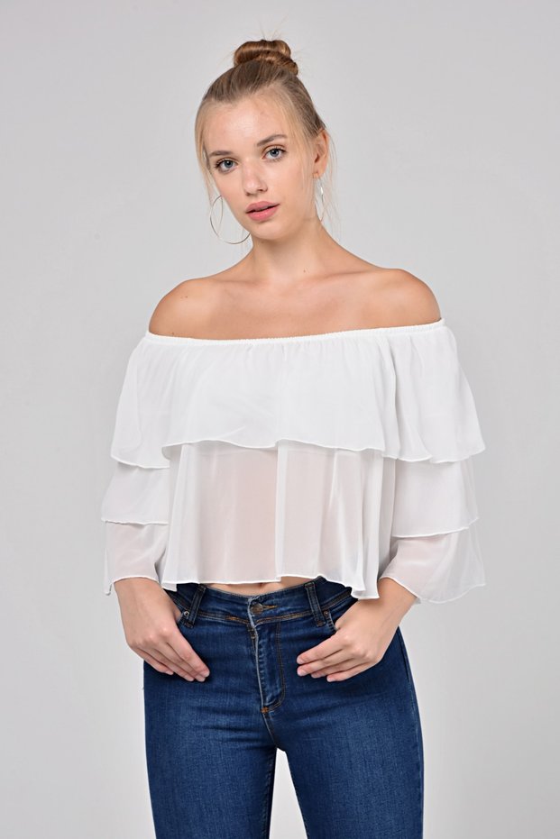 Collar, White Blouse, Ada-2514 Dice