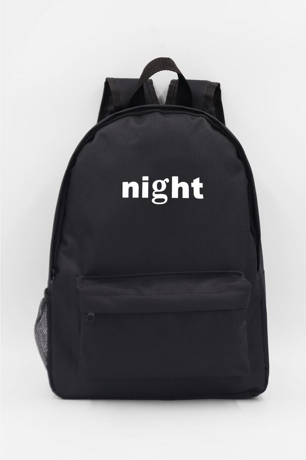 حقيبة ظهر ليلية سوداء - 1