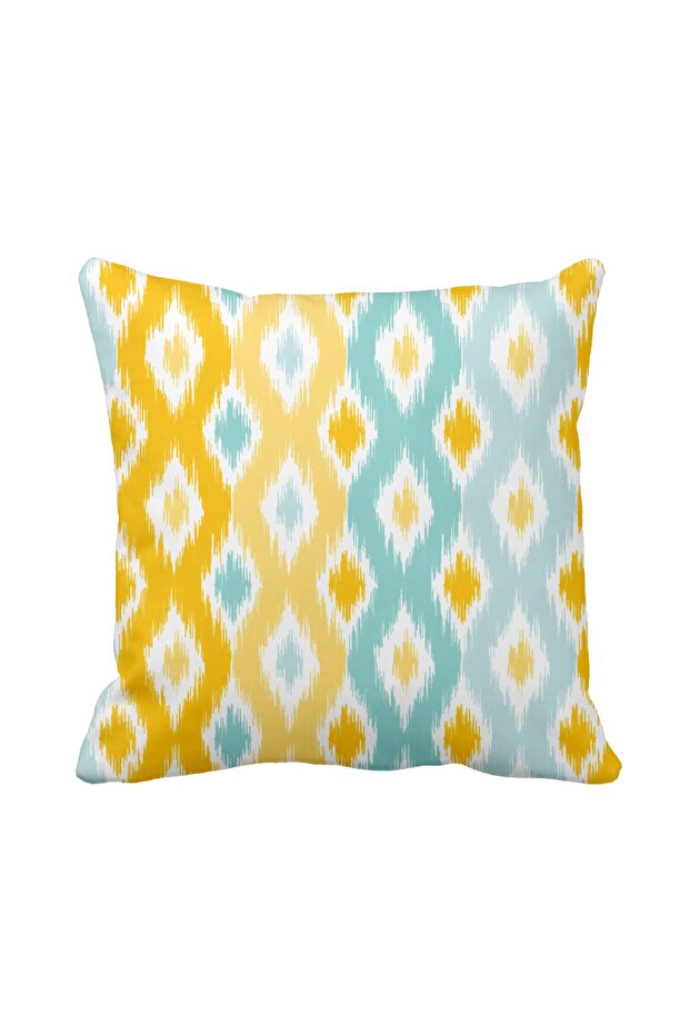 Single Side Printed Rectangular Patterned Single Throw Pillow Cover - 1