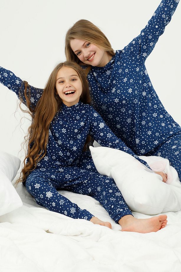 Kapişonlu Alt-üst Polar Pijama Takım - 1