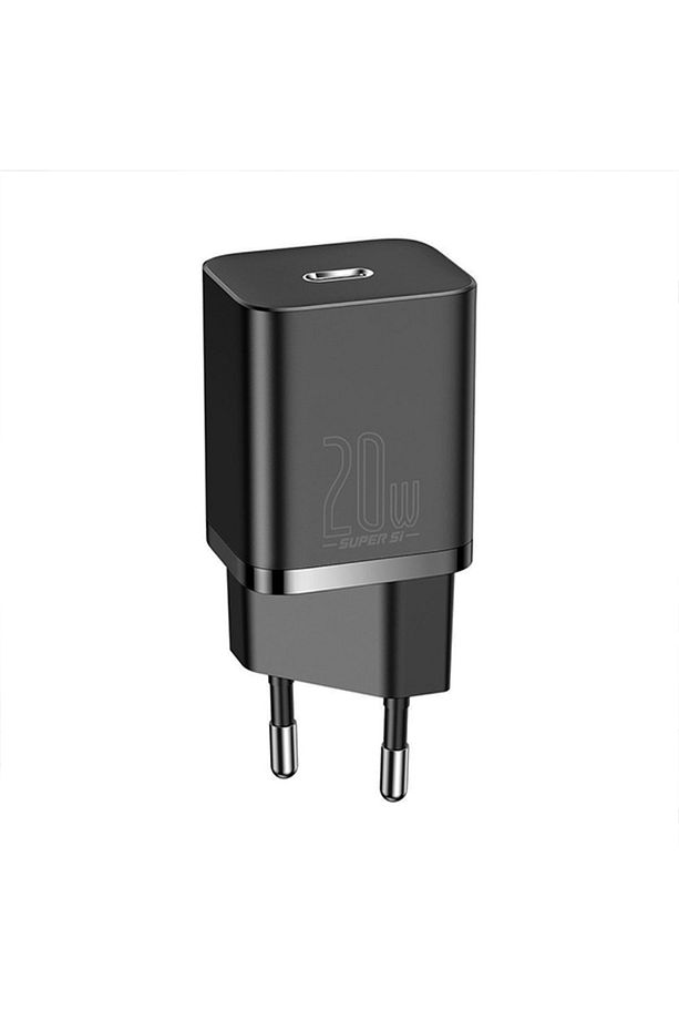 Super Si 1c 20w Hızlı Şarj Adaptörü + Type-c To Lightning Iphone 1m Şarj Kablosu Siyah - 6
