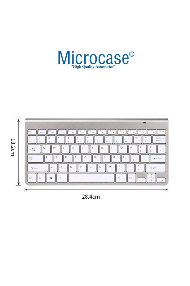 2.4 Ghz Wireless Kablosuz Slim Klavye Ve Mouse Seti + Türkçe Klavye Etiketi - Al2770 Gümüş - 3