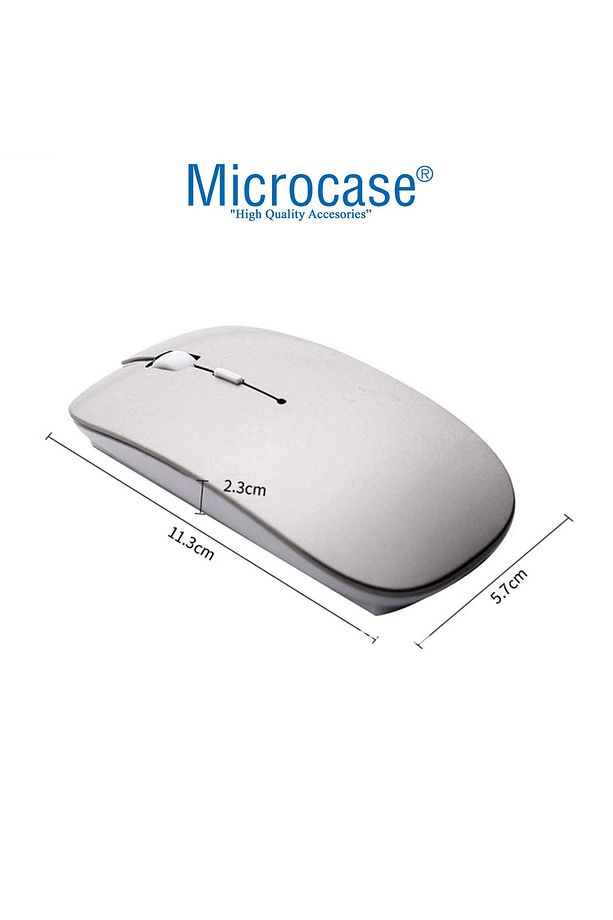 2.4 Ghz Wireless Kablosuz Slim Klavye Ve Mouse Seti + Türkçe Klavye Etiketi - Al2770 Gümüş - 4