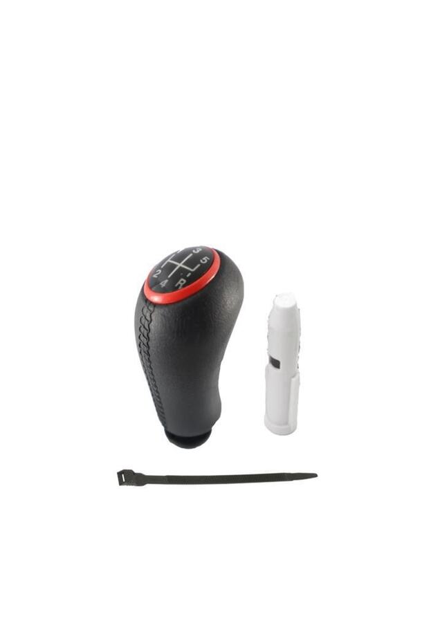 Dacia Stepway Gear Shift Knob Leather Patterned Red Cover