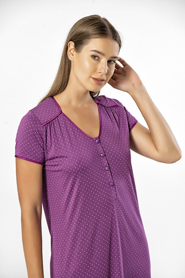 Puanlı Gecelik %65 Viskon % 35 Polyester - 1