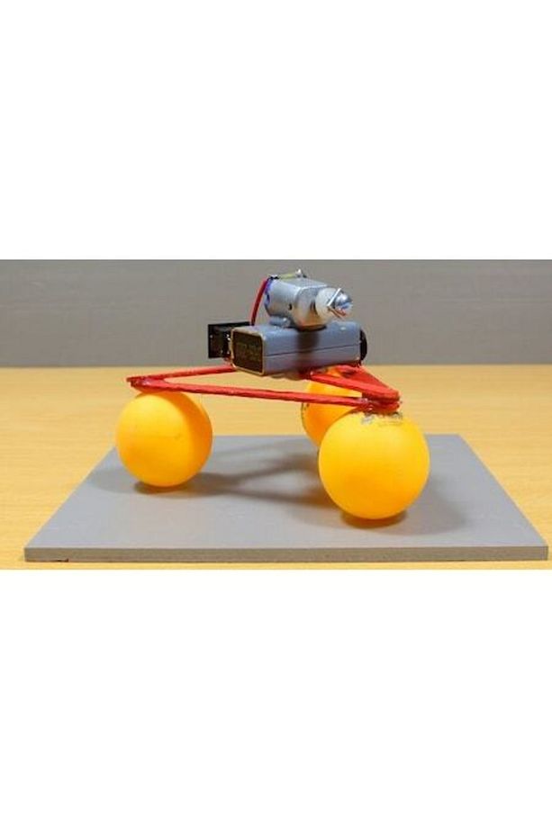 Titreşerek Yürüyen Robot Ping Pong Robot Seti Mekanik Ve Bilimsel Yeteneğe Sahip Yürüyen Robot - 2