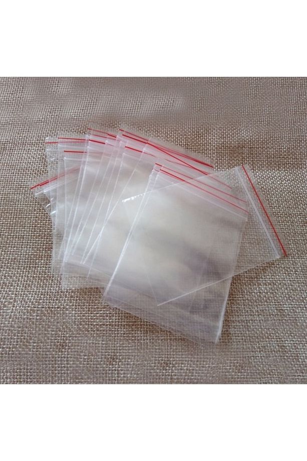 200 Adet 9x11 Cm Kilitli Poşet , Kilitli Naylon Torba , Şeffaf Ambalaj Poşeti , Kına Çerez Poşeti - 6