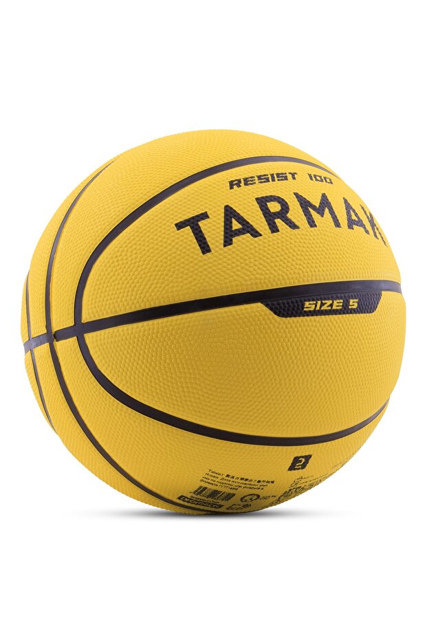 R100 Basketbol Topu Sarı No:5 - 1