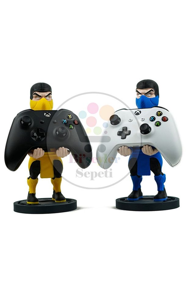 Subzero Ve Scorpion Mortal Kombat Dualsense Ps5 Ps4 Xbox Gamepad Joystick Kol Tutucu 2'li Set - 1