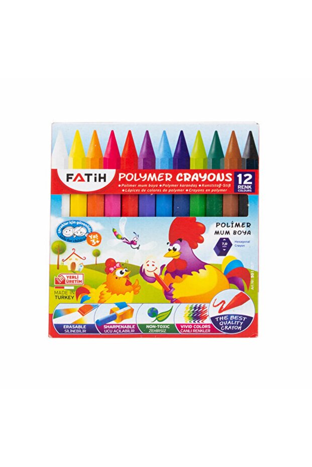 Mum Boya Polymer Kısa 12 Renk - 1