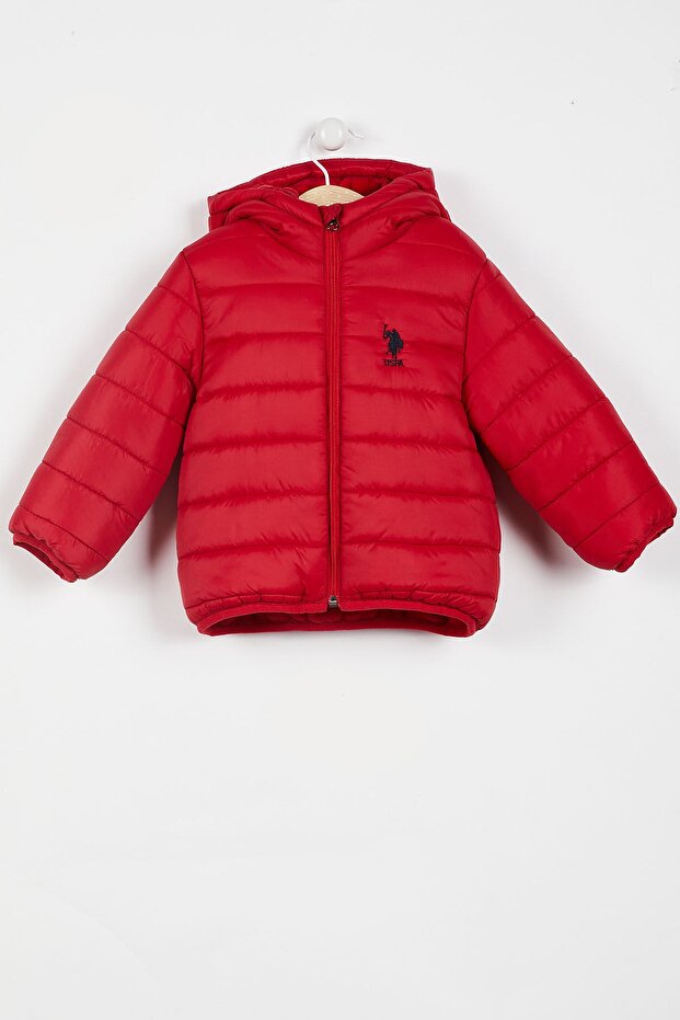 U.S. Polo Assn Licensed Red Baby Coat