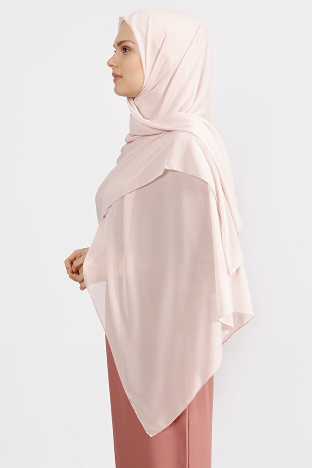 وشاح شيفون - بودرة خفيفة - 3